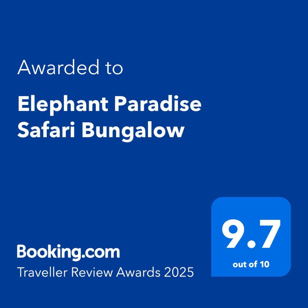 Elephant Paradise Safari Bungalow Udawalawe Exterior foto